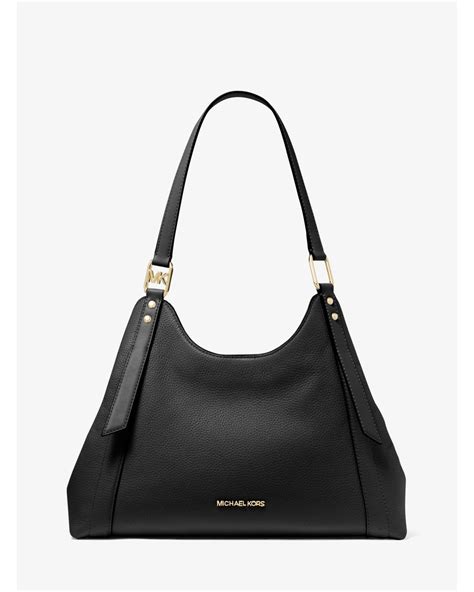 michael kors arlo tote|Arlo Large Pebbled Leather Shoulder Bag .